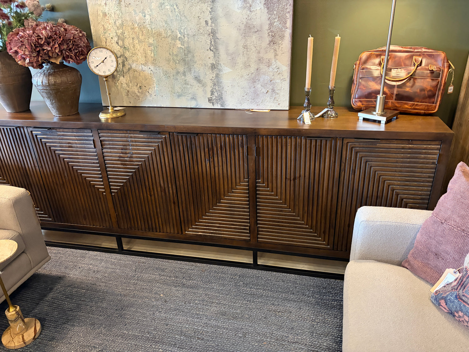 108" Credenza Walnut Finish