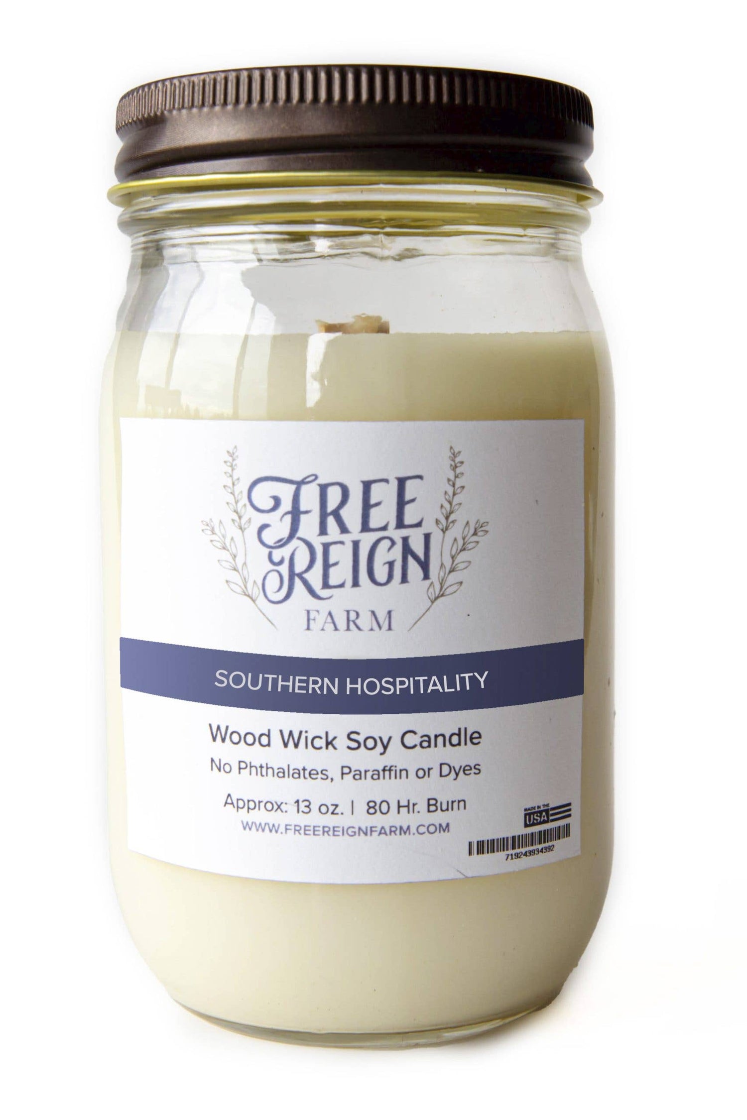 Southern Hospitality: Wood Wick Soy Candle