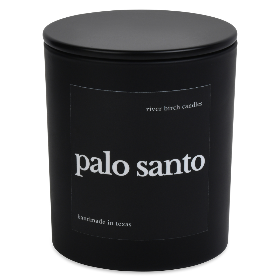 10 oz Palo Santo - Black Matte  - Soy Candle
