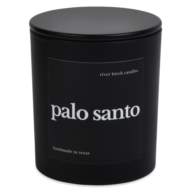 10 oz Palo Santo - Black Matte  - Soy Candle