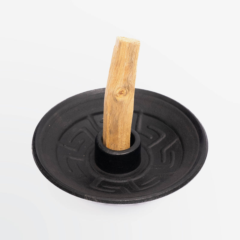 Chulucanas Black Matte Ceramic | Palo Santo Holder