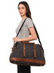EXPLORER DUFFLE, NAVY  M-1842 (ORIGINAL LEATHER)