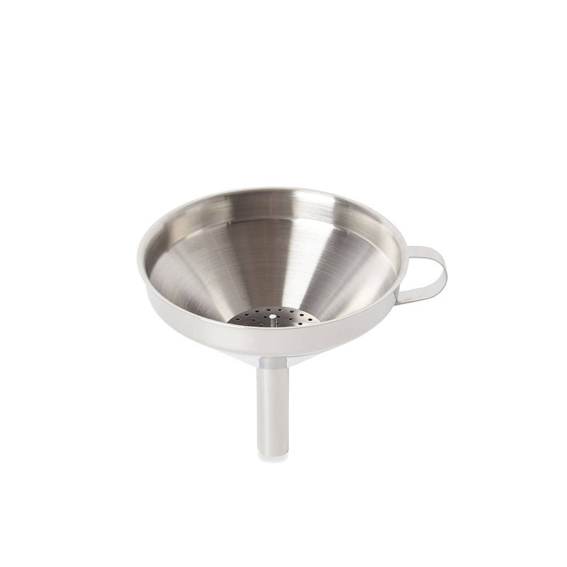Fox Run Stainless Steel Funnel with Removable Strainer, 5"