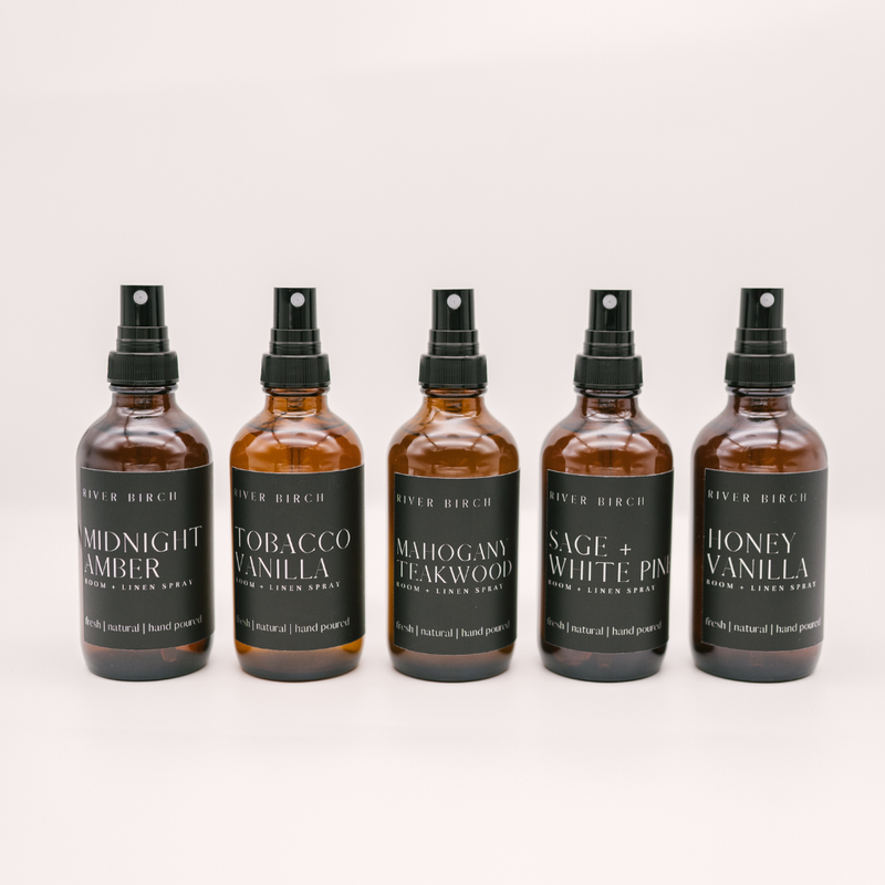 Palo Santo - 4 oz Amber Glass Room + Linen Spray