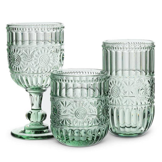 Sunflower Tumbler-Light Green-4"H(14oz)