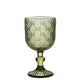Daisy Red Wine Glass-Olive-6.5"H(12oz)