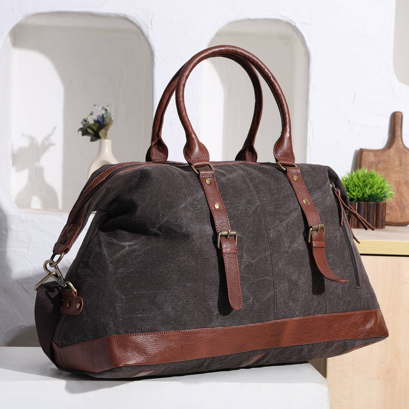 EXPLORER DUFFLE, CHOCOLATE  M-1848 (ORIGINAL LEATHER)