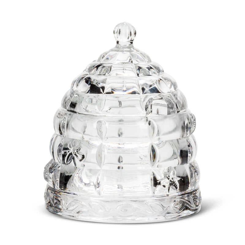 Beehive Honey Pot W/Lid-4"H-1447