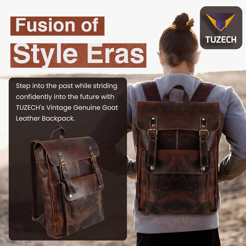 Handcrafted Vintage Genuine Buffalo Leather Backpacks