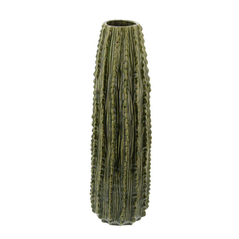A-62196: CERAMIC CACTUS VASE 6"W, 20"H